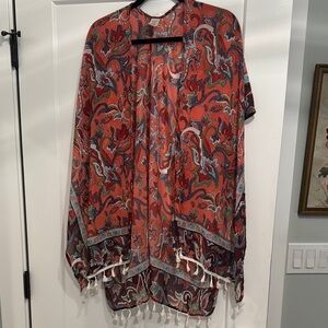 Bohemian Paisley Kimono with Tassels